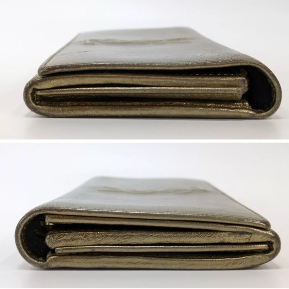 Yves Saint Laurent Gold Wallet - Picture 6 of 10